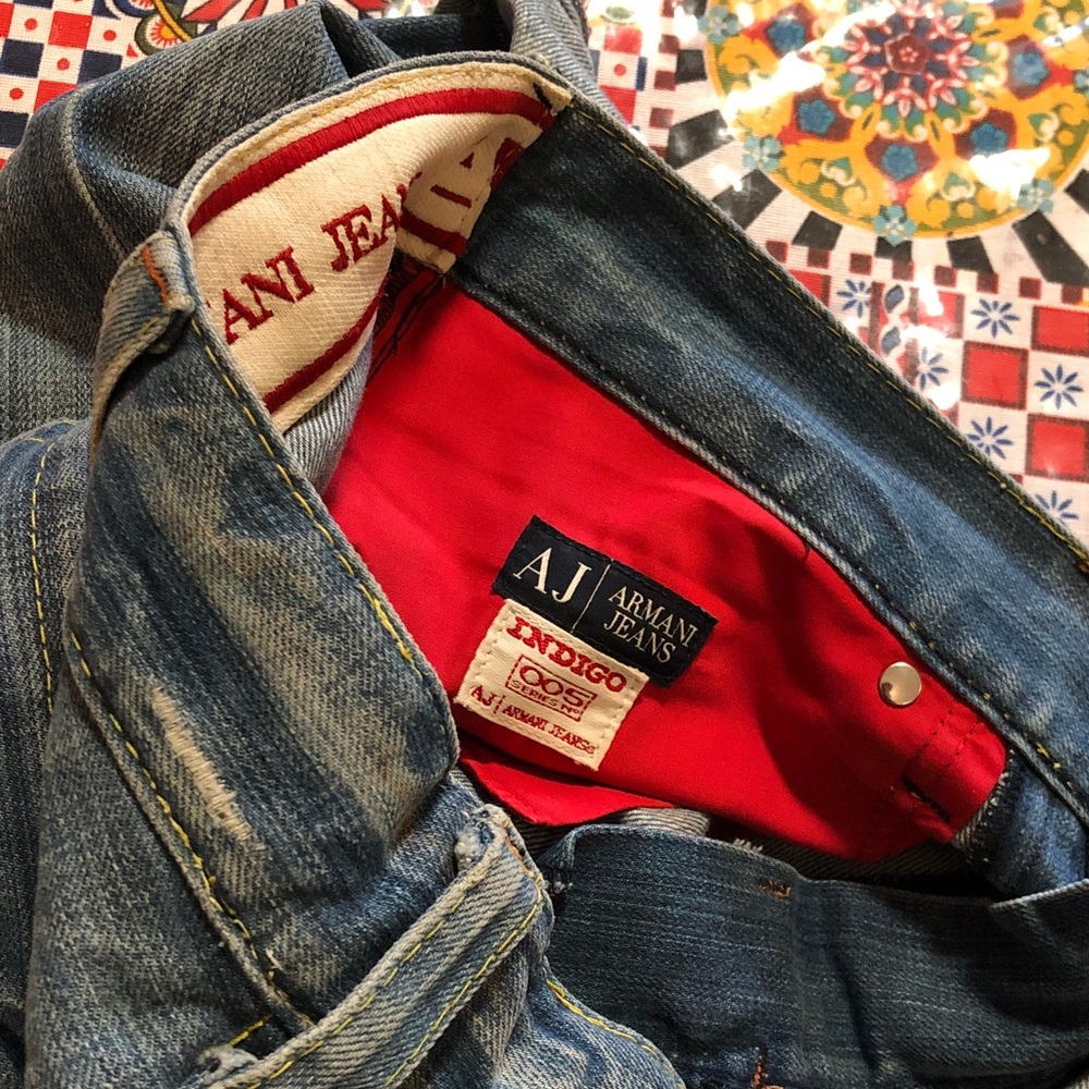 Armani Jeans Blue Denim Shorts made in Italy